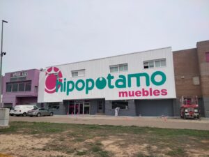 Rótulo de letras recortadas HIPOPOTAMO